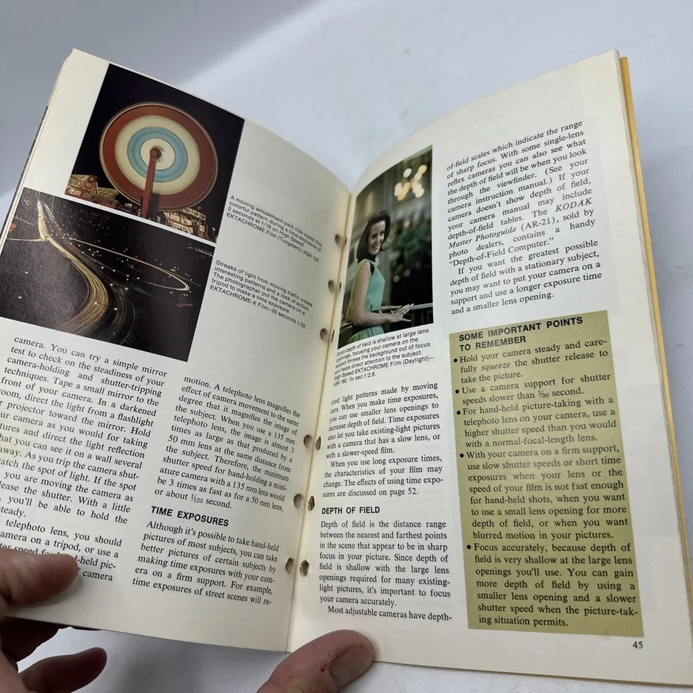 Adventures In Existing -Light Photography By Kodak Paperback Advanced AC 44 1976